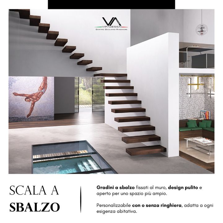 La scala a sbalzo✨🏡

Rappresenta un'innovativa soluzione di design, caratterizzata da